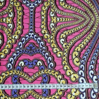 Preview: PURPLE GOLD PEARL NECKLACE Afrikanischer Wax Print Stoff